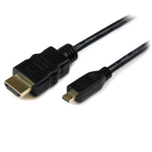 Cabo HDMI de alta velocidade com Ethernet - STARTECH - HDMI para HDMI Micro - 1 m - Preto