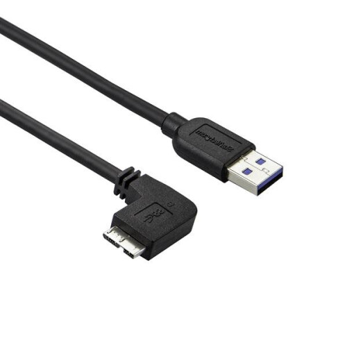 StarTech.com StarTech.com Slim Micro USB 3.0 Cable - M/M - Left-Angle Micro-USB - 0.5m (20in)