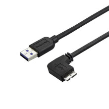 Micro USB 3.0 Slim Kabel - STARTECH - 50 cm - Rechter Winkel - Schwarz