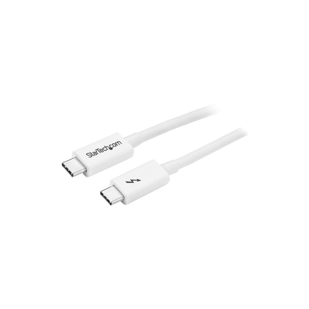 Startech.com Thunderbolt 3 Cable - 20Gbps - 1M - White - Thunderbolt, Usb, And Displayport Compatible