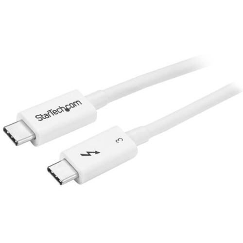 StarTech.com StarTech.com Thunderbolt 3 Cable - 40Gbps - 0.5m - White - Thunderbolt, USB, and DisplayPort Compatible