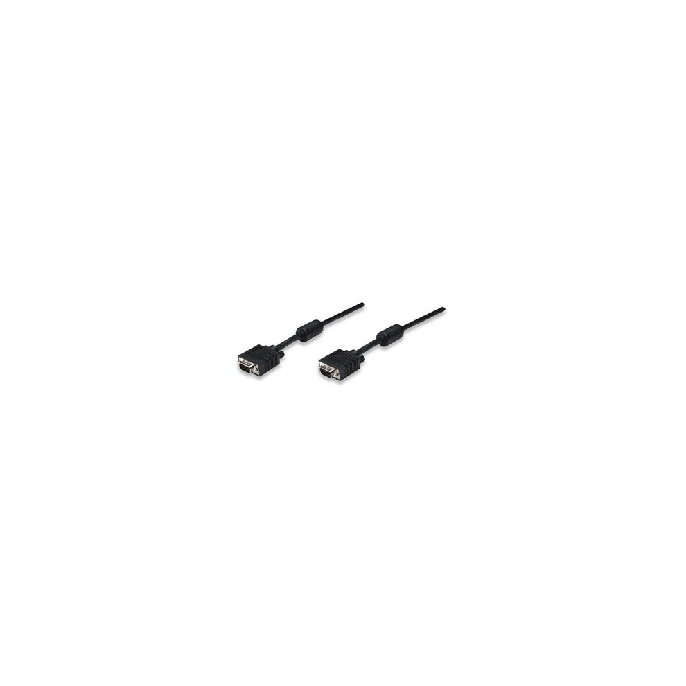 Manhattan SVGA Cable, 10m 10m VGA (D-Sub) VGA (D-Sub) Black VGA cable