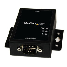 RS232 naar RS422/485-convertor - STARTECH - IC232485S - ESD-bescherming 15KV - Wandbeugel - Zwart