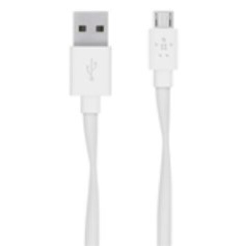 Belkin Belkin Flat Micro-USB to USB-A 1.2m USB A Micro-USB A Male Male White USB cable