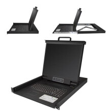 Console LCD 19" - STARTECH - 1U - Amerikanische Tastatur - VGA-Schnittstelle - KVM-Kabel enthalten