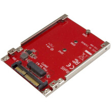 StarTech.com M.2 Drive naar U.2 (SFF-8639) Host Adapter voor M.2 PCIe NVMe SSDs M.2 interface-adapter M.2 Kaart U.2 rood