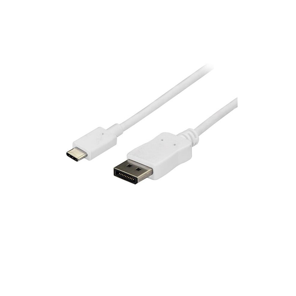 StarTech.com 6 ft. (1.8 m) USB C to DisplayPort Cable - 4K 60Hz - White