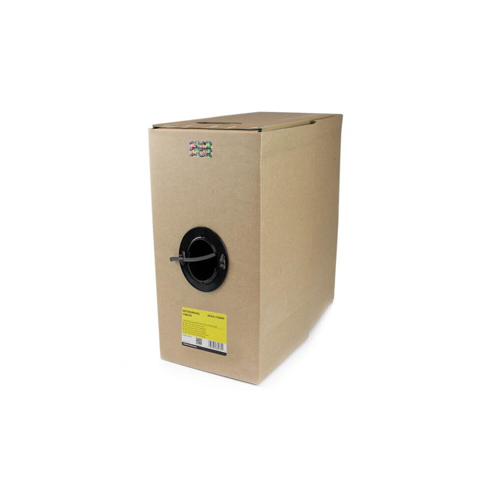 StarTech.com Bulk Cat6 Ethernet Cable - 1000 ft. - Solid - CMR-Rated - Gray