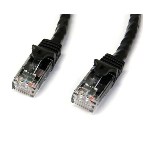 StarTech.com StarTech.com 15m Black Gigabit Snagless RJ45 UTP Cat6 Patch Cable - 15 m Patch Cord