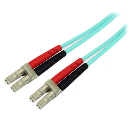 StarTech.com StarTech.com Fiber Optic Cable - 10 Gb Aqua - Multimode Duplex 50/125 - LSZH - LC/LC - 5 m