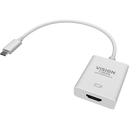 Vision TC-USBCHDMI HDMI USB-C White cable interface/gender adapter