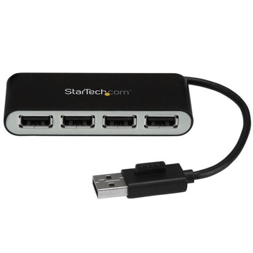 StarTech.com StarTech.com 4-Port Portable USB 2.0 Hub with Built-in Cable