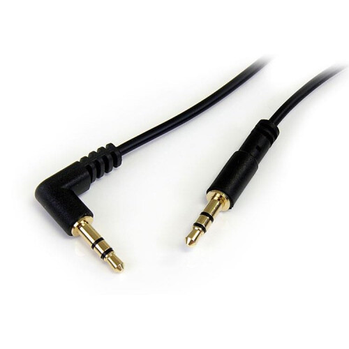 StarTech.com StarTech.com 6 ft Slim 3.5mm to Right Angle Stereo Audio Cable - M/M