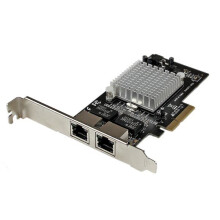 Carte Réseau PCI Express 2 ports Gigabit Ethernet RJ45 10/100/1000Mbps - POE/PSE - STARTECH