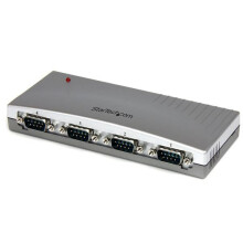 Hub serie RS232 - STARTECH - USB naar 4x DB9 adapter - Voeding via bus - Compact ontwerp - PC, Mac