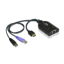 ATEN KA7168-AX HDMI USB VirtuaalimediaKVM - Musta - RJ-45, USB A, HDMI liitin