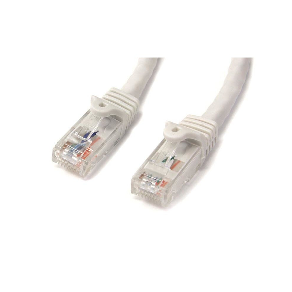StarTech.com 15m White Gigabit Snagless RJ45 UTP Cat6 Patch Cable - 15 m Patch Cord