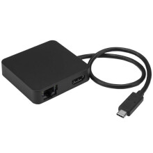 Adaptateur multiport USB-C - STARTECH - HDMI 4K - GbE - USB 3.0 - Noir