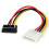 StarTech.com StarTech.com 6in 4 Pin Molex to Left Angle SATA Power Cable Adapter 1