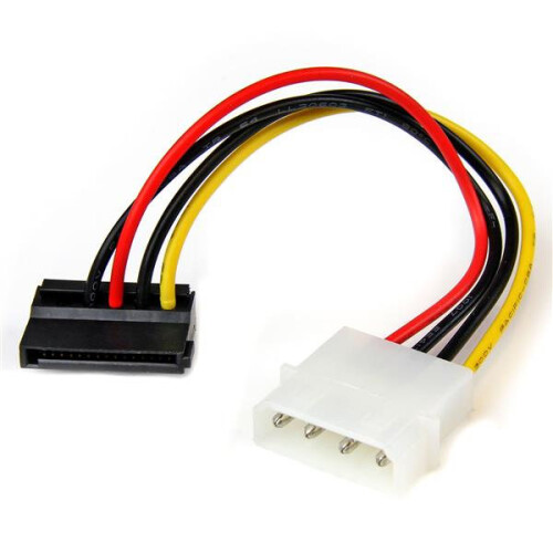 StarTech.com StarTech.com 6in 4 Pin Molex to Left Angle SATA Power Cable Adapter