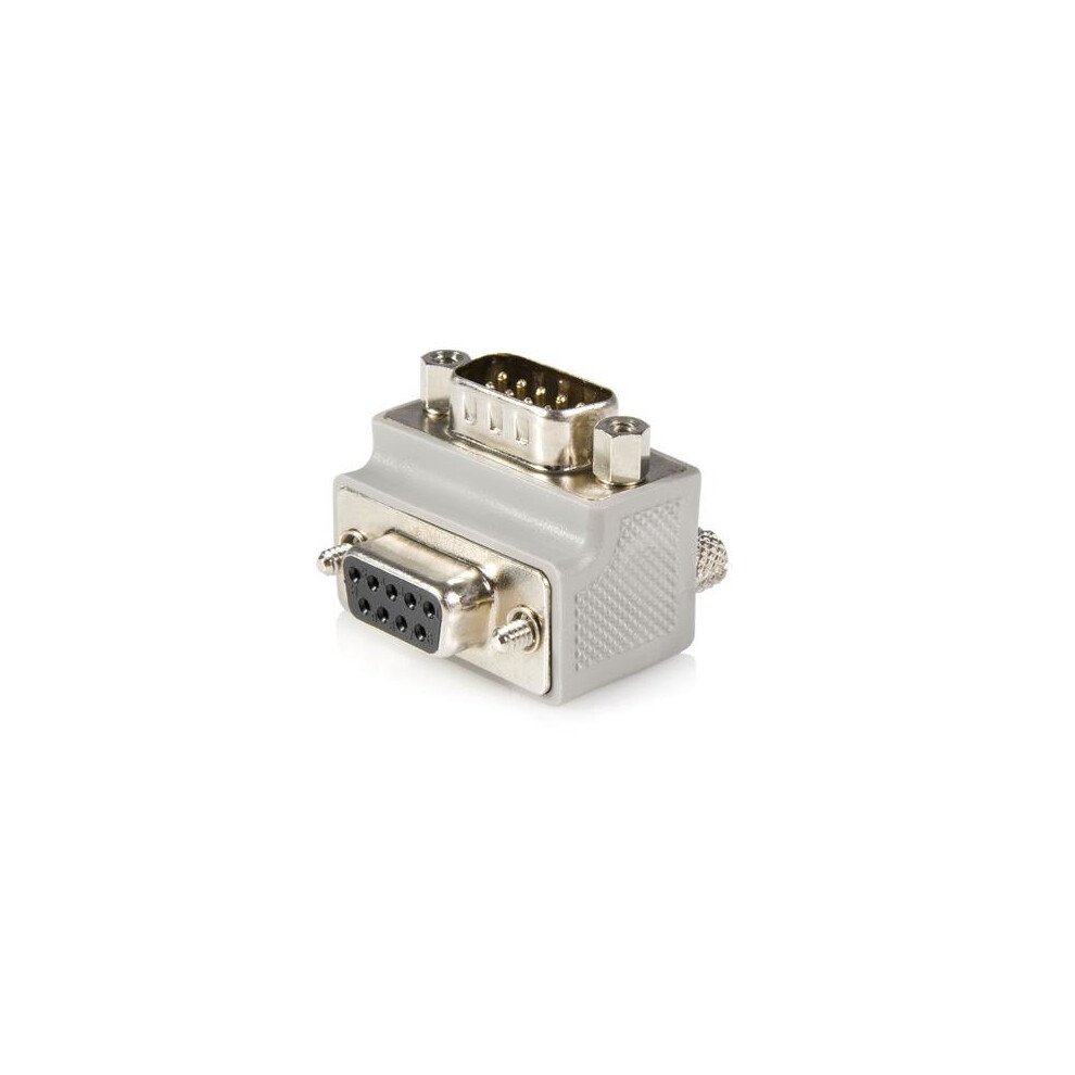 Startech.com Right Angle Db9 To Db9 Serial Cable Adapter Type 1 - M/F