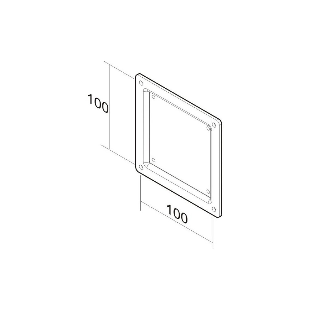 Newstar Vesa Conversion Plate From Vesa 75X75mm To 100X100mm - Black 8717371440213