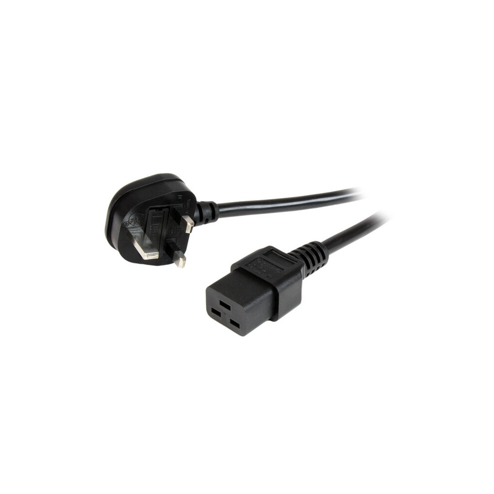 Startech.com Black 2M, Bs-1363 - Iec 320 C19 2M Bs 1363 C19 Coupler Power Cable