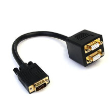StarTech.com 1 ft VGA to 2x VGA Video Splitter Cable â M/F