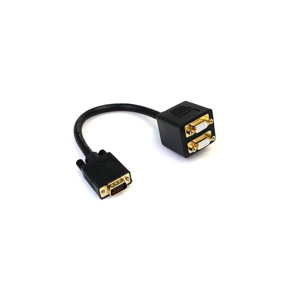 Startech.com 1 Ft Vga To 2X Vga Video Splitter Cable Ã¢ÂÂ M/F 065030837781
