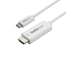 USB-C naar HDMI Adapter Kabel - STARTECH - 1 m - 4K 60 Hz - Thunderbolt 3 - Wit