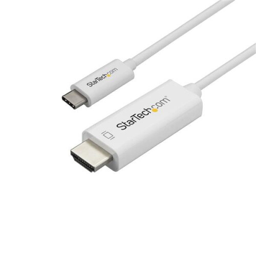 StarTech.com USB-C naar HDMI Adapter Kabel - STARTECH - 1 m - 4K 60 Hz - Thunderbolt 3 - Wit