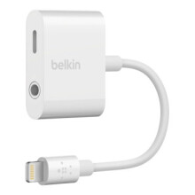 Belkin 3.5 MM AUDIO+CHARGE 4in Wht, F8J212BTWHT
