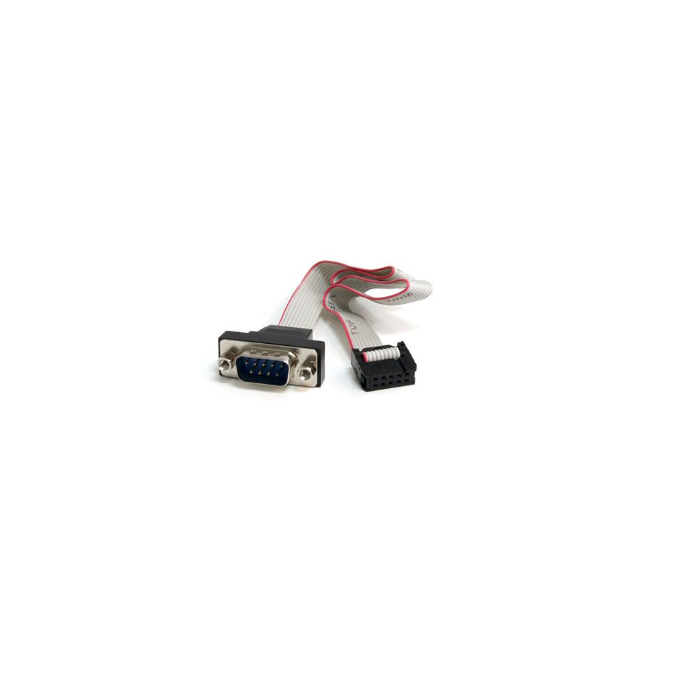 Startech.com 16In 9 Pin Serial Male To 10 Pin Motherboard Header Panel Mount Cable