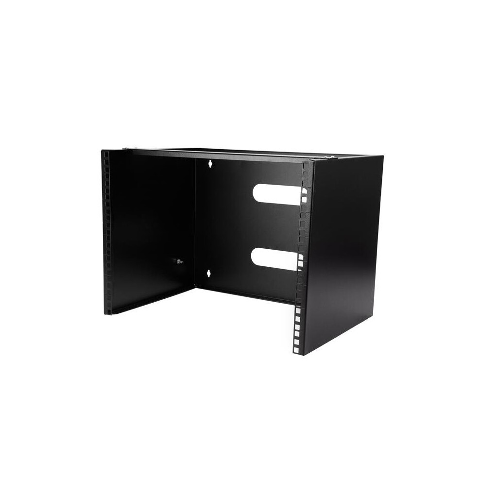 StarTech.com Wall-Mount Bracket for Shallow Rack-Mount Equipment - Solid Steel - 8U
