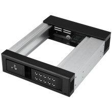 StarTech.com 5.25 to 3.5 Hard Drive Hot Swap Bay For 3.5" SATA-SAS Drives Adaptateur pour baie de stockage 5,25" à 3,5"