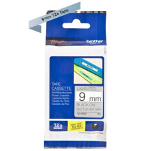 Cinta laminada - Brother - TZeM921 - Negro sobre plata mate - 0,9 cm x 8 m - Compatible con P-Touch