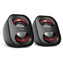 Hama Sonic Mobil 183 3W Black, Red loudspeaker