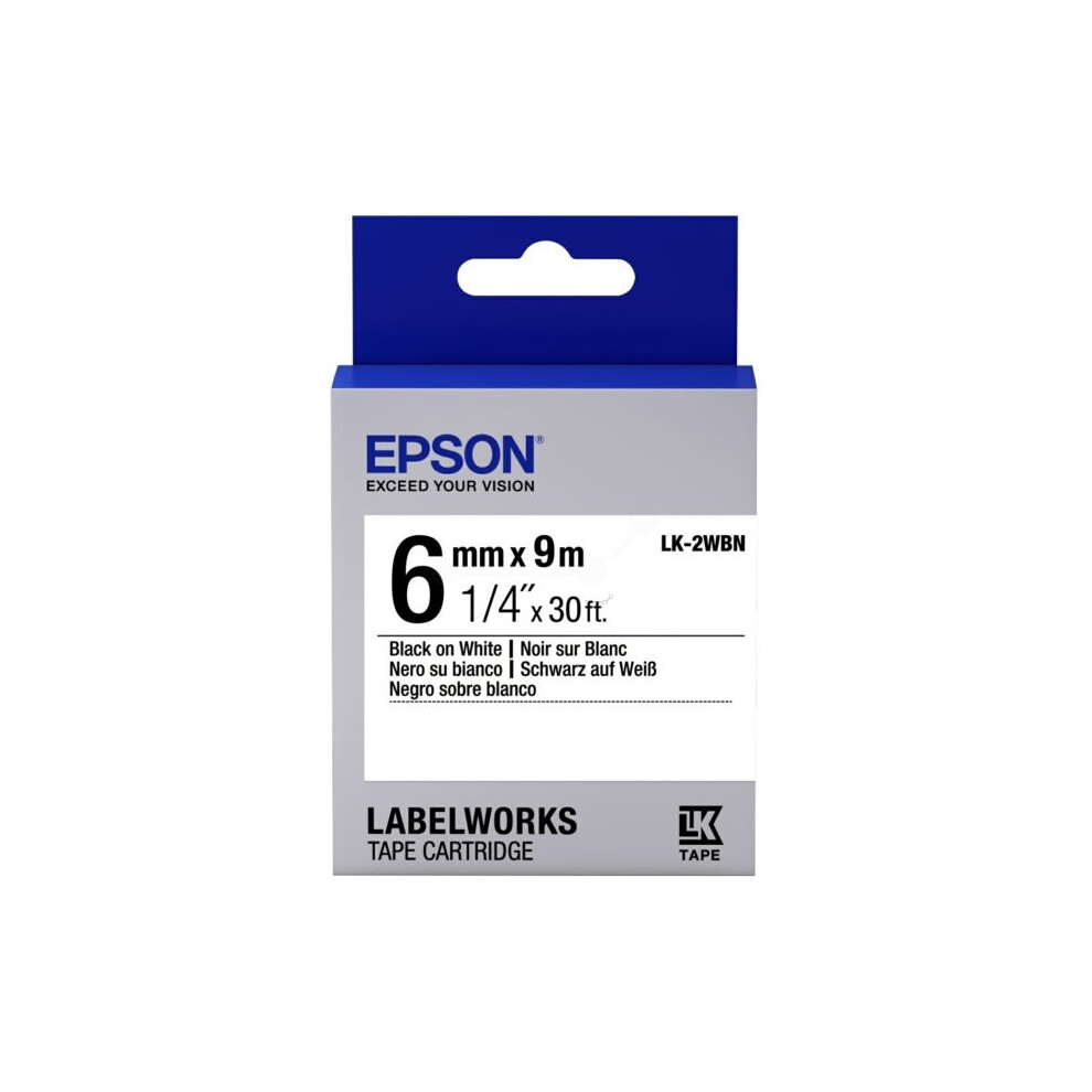Epson C53s652003 (Lk-2Wbn) Ribbon, 6Mm X 9M