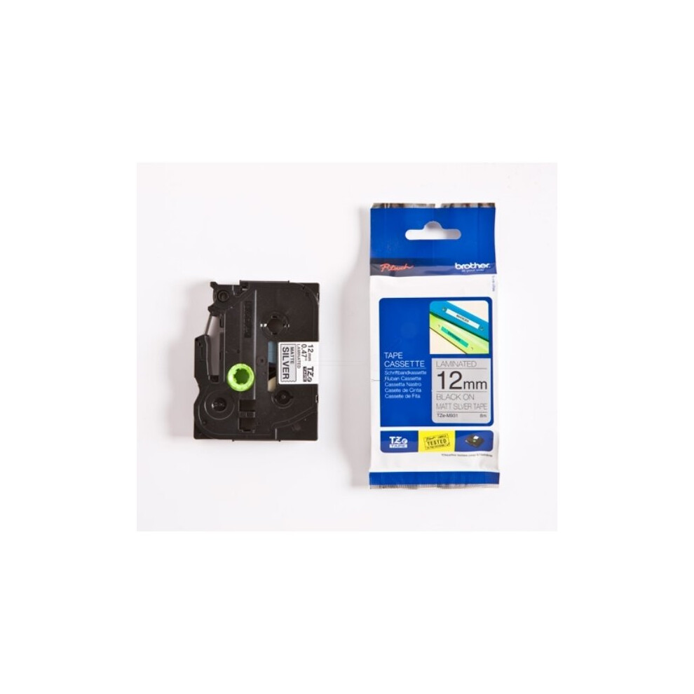 Brother Tze-M931 P-Touch Ribbon, 12Mm X 8M