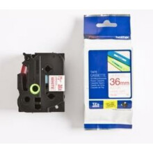 Nastro laminato BROTHER P-TOUCH TZE-262 - Rosso / Bianco - 36mm