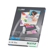 Laminierfolien - LEITZ - ILAM 100 Mikron A4 - Patentiertes UDT-System - Format A4 - 100 Mikron