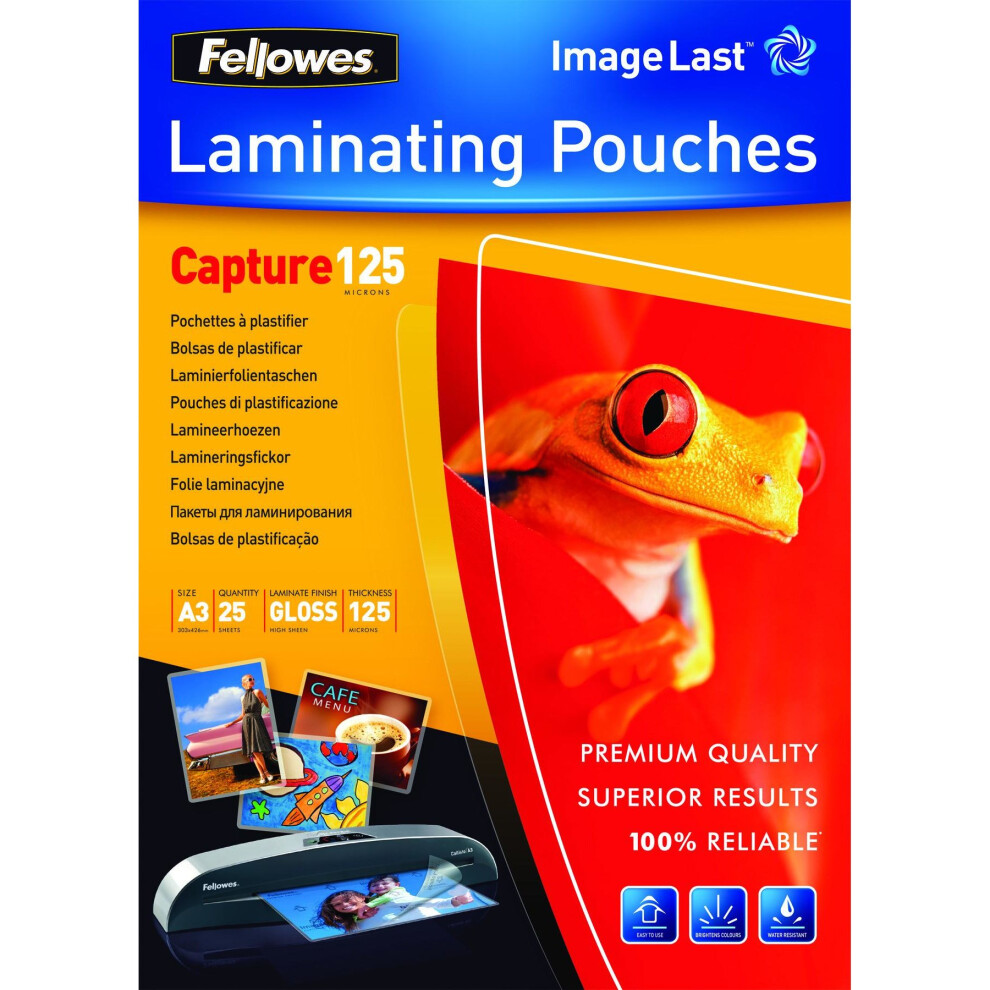 Fellowes ImageLast A3 125 Micron Laminating Pouch - 25 pack