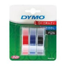 Rubans 3D - DYMO - Assortis - 9mm x 3m - Finition brillante - Résistants à l'extérieur