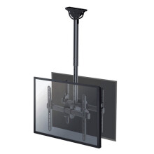 Suporte de teto NEWSTAR NM-C440DBLACK para tela plana - Preto - 2 telas LCD - Inclinável - Até 400 x 400 mm