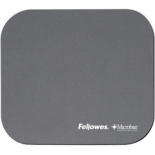 Fellowes Fellowes Microban Mouse Pad Silver Silver