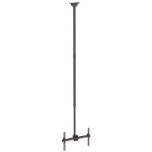 Support de plafond pour téléviseur StarTech.com - Poteau long de 2.5 à 3m - Orientable - Noir - 32"-70" - 50kg