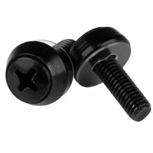 StarTech.com M5 x 12 mm - Viti - Confezione da 50 - Viti di montaggio M5 per rack e armadi per server (CABSCREWSB)
