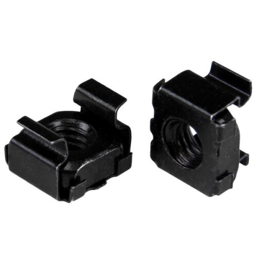 StarTech.com StarTech.com M6 Cage Nuts - 50 Pack, Black