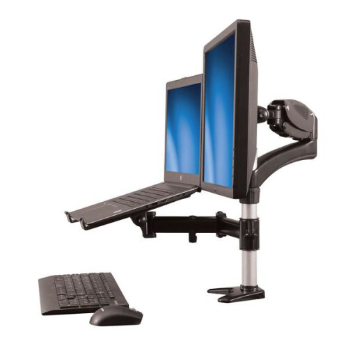 StarTech.com Support d'écran - STARTECH - Bras articulé - Pour écran jusqu'à 27" - Support pour ordinateur portable - Noir