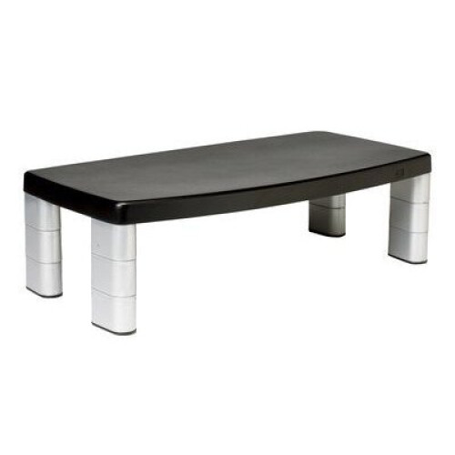 3M 3M MS90B Portable flat panel floor stand Black, Silver flat panel floorstand